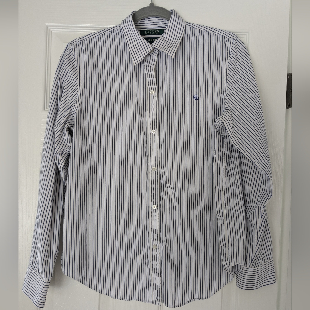 Women's Ralph Lauren Non-Iron Straight-Fit Shirt